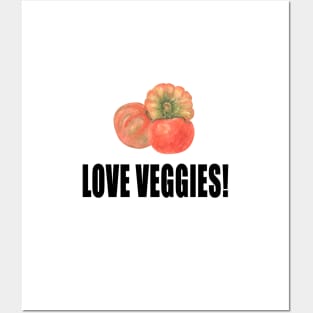 Love Veggies! Tomato Vegan Edition Posters and Art